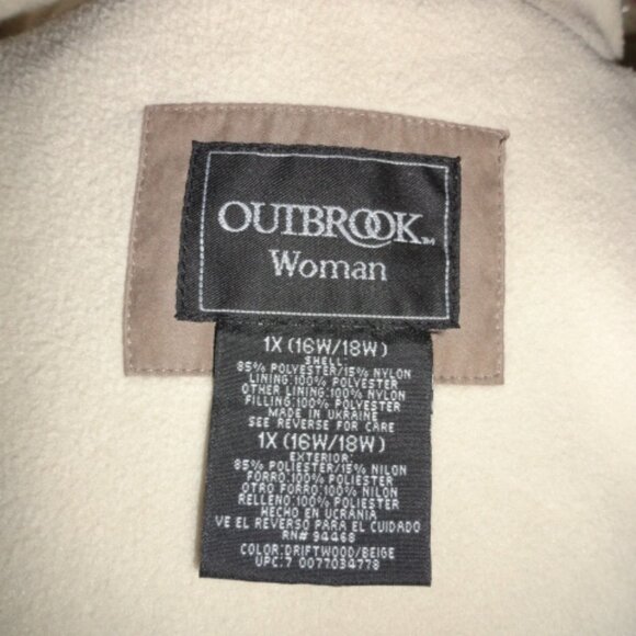 Outbrook Woman Plus Size 1x Coat - Picture 5 of 6